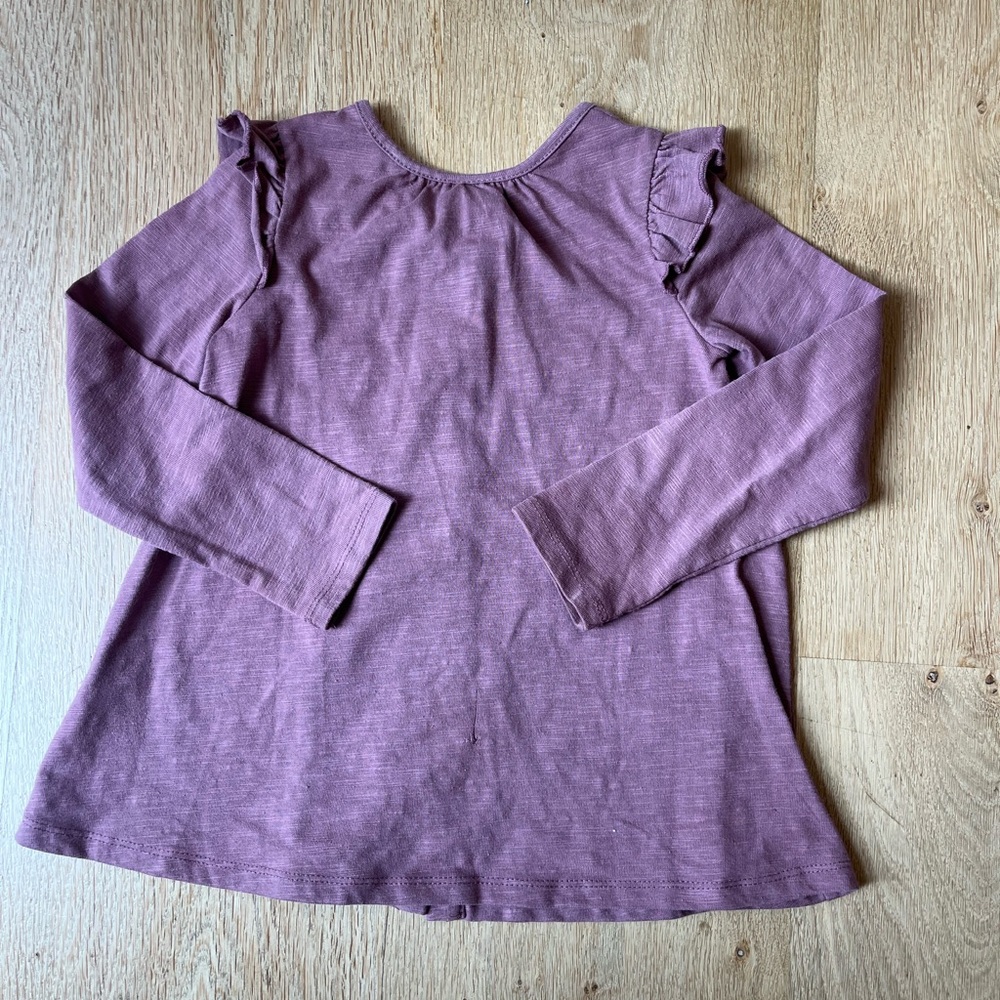 Tahari Kids Ruffled Long Sleeve and Leopard Pants - Picture 3 of 6